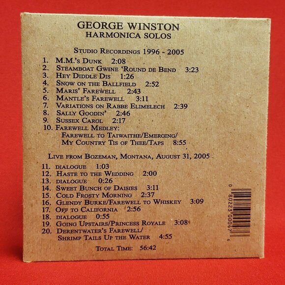 George Winston Harmonica Solos CD 2005 Signed - Picture 2 of 7